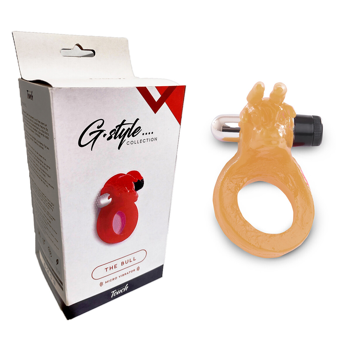 Anillo Estimulador "El Torito" Con Micro Vibro - Piel 
