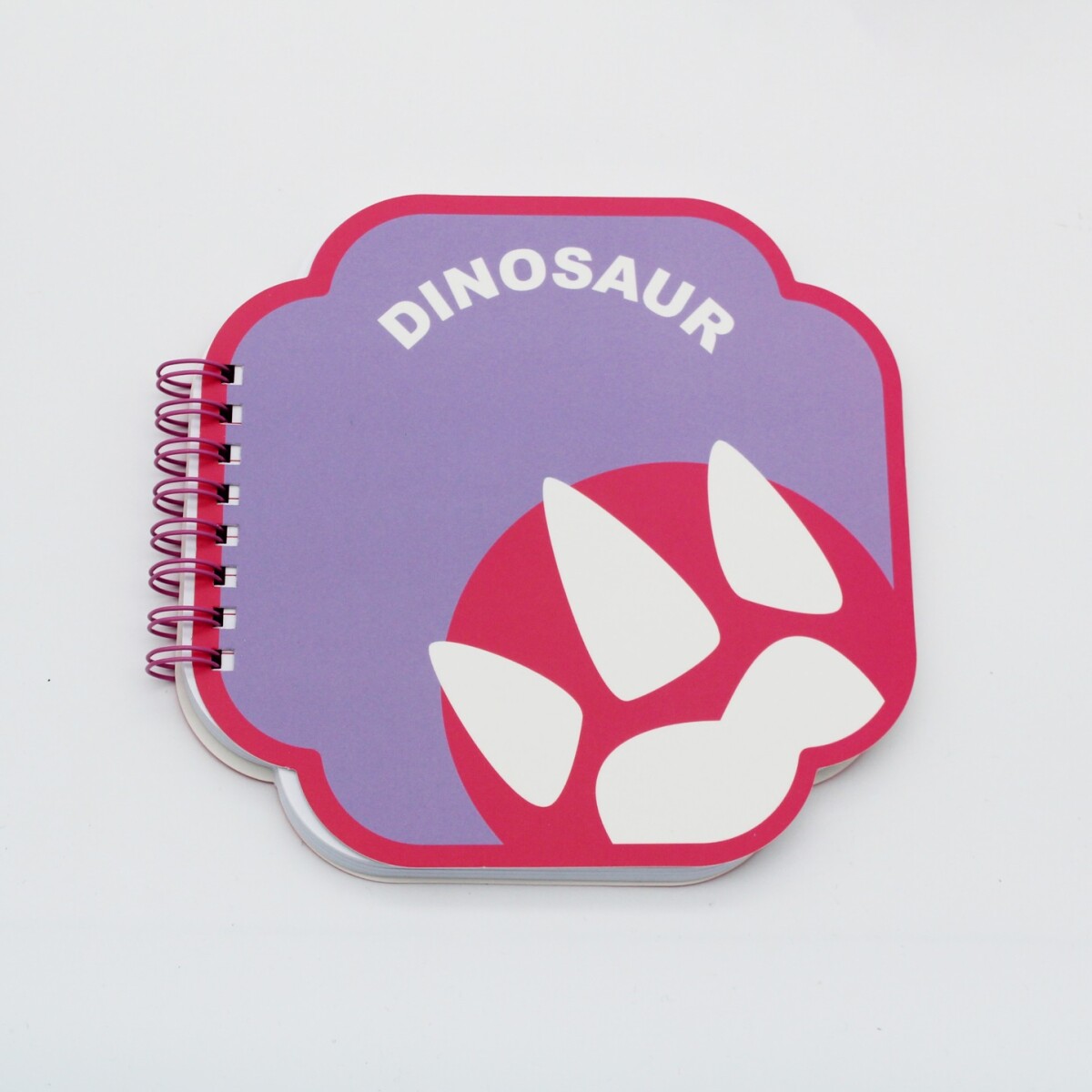 Cuaderno espiral dinosaurio - rosa 