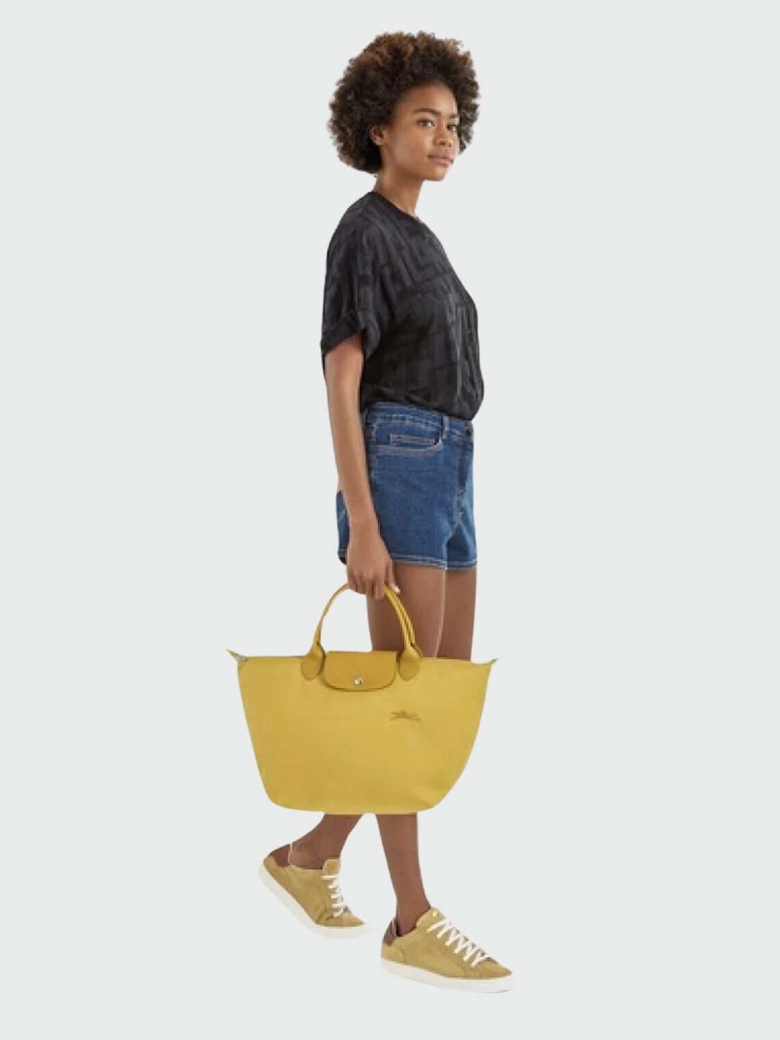 Longchamp - Tote Bag Le Pliage Green M Celeste Claro