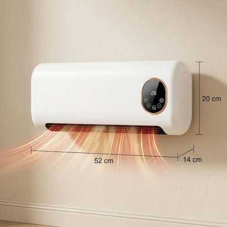 Calefactor De Pared Con Display + Accesorio Para Secar Ropa Calefactor De Pared Con Display + Accesorio Para Secar Ropa