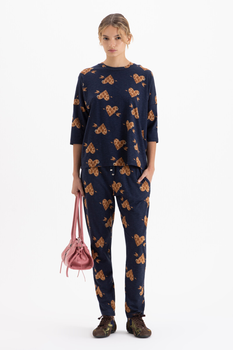 BABUCHA HONEY Azul Marino