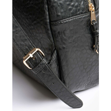 Mochila Efecto Croco Negro