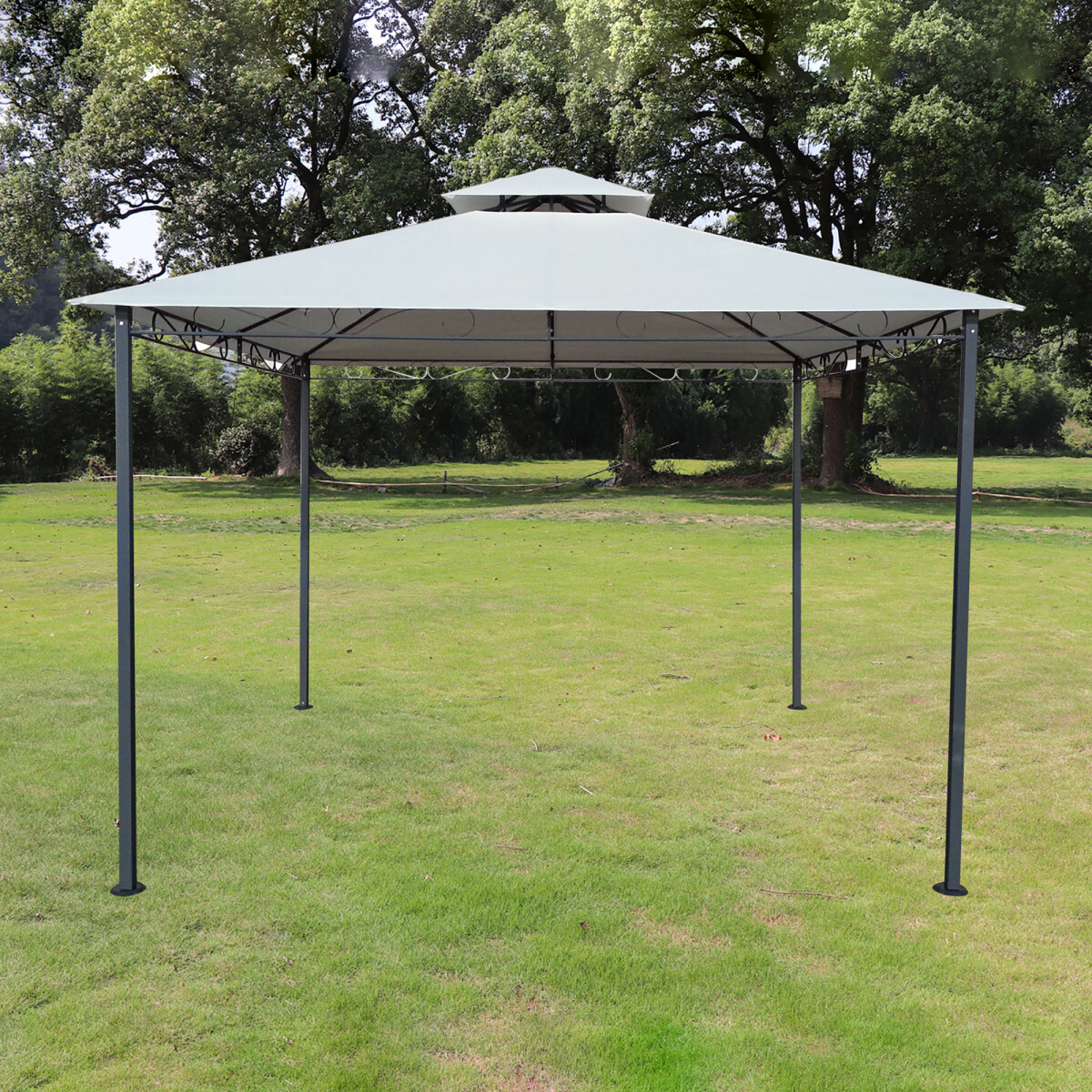 GAZEBO - ACERO-Y-POLIESTER BLANCO TP-001 