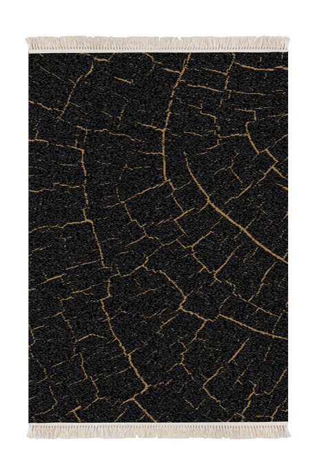 BOHO ALFOMBRA BOHO BHO/A697/X658/ 120X170 BLACK/COGNAC
