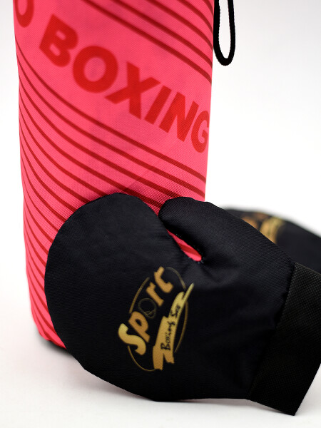 BOLSA Y GUANTES DE BOXEO ROJO