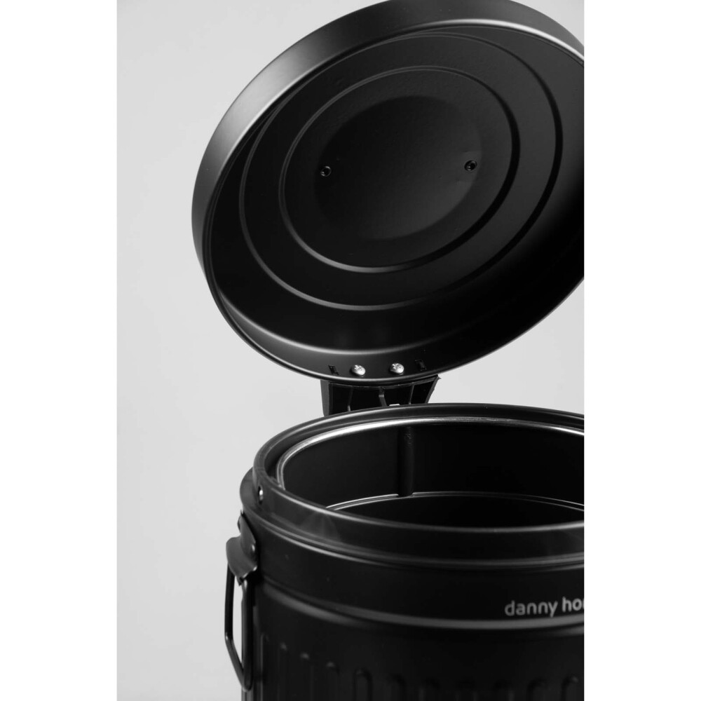 PAPELERA VINTAGE 5L PLASTICO NEGRO LJT01