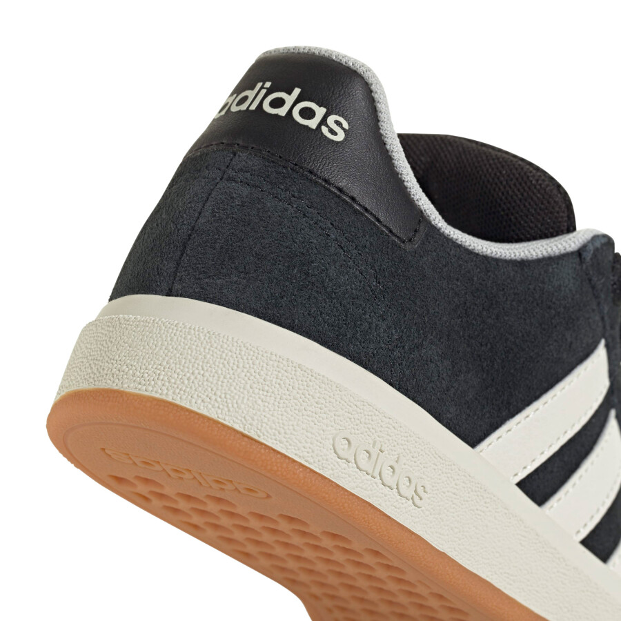 Championes de Niños Adidas Court 00s Jrs Negro - Blanco