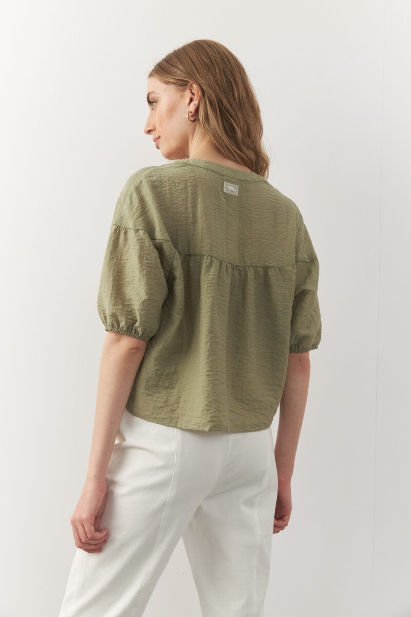 CAMISA BUBBLE Verde Hierba