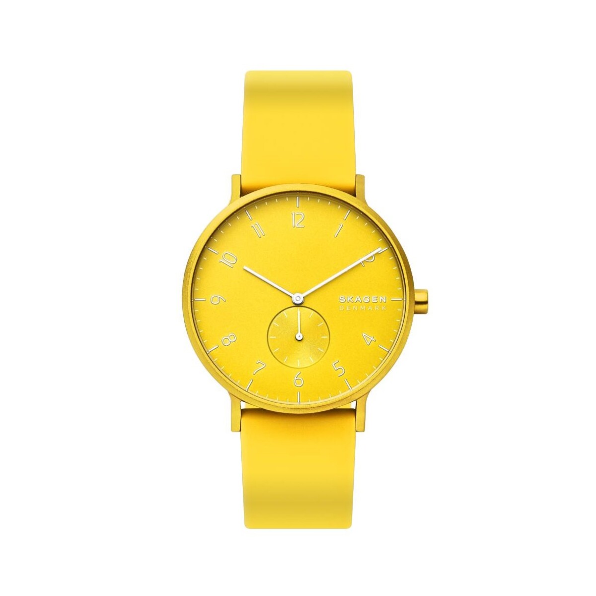 Reloj Skagen Deportivo/Fashion Silicona Amarillo Neon 