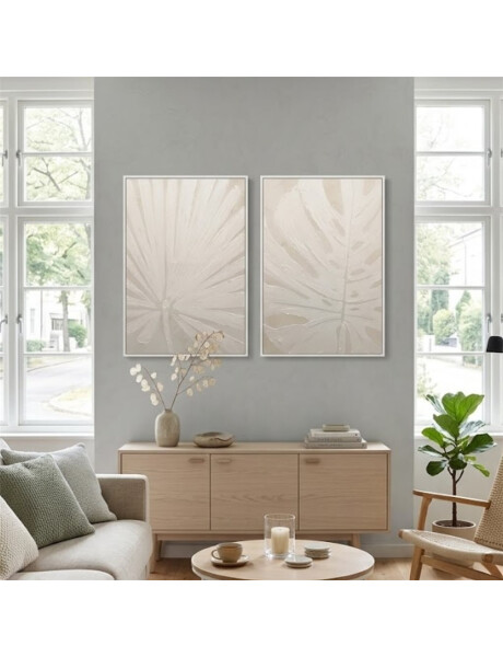 SET 2 CUADROS 40x60cm MARCO PINTURA PLANTAS SET 2 CUADROS 40x60cm MARCO PINTURA PLANTAS