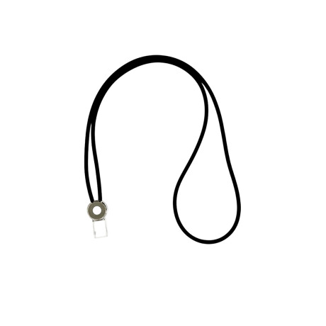 Cordón de silicona para tarjetero Negro
