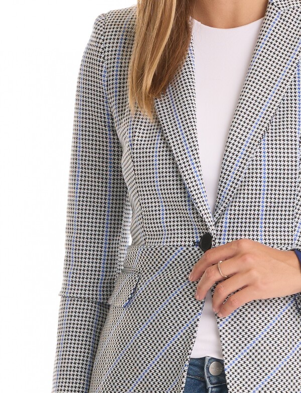 Blazer Jacquard BLANCO/MULTI