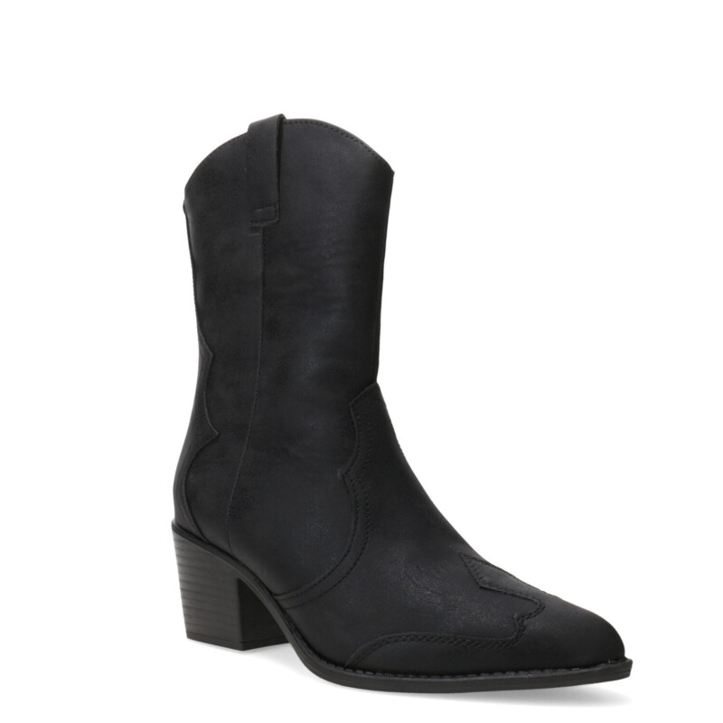 Botas de Mujer Miss Carol LITER tejana media Negro