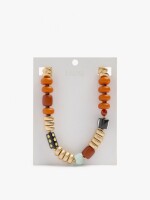 Collar Con Cuentas Efecto Vidrio multicolor