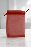 Bolsa organza 12x17 cm. ROJO