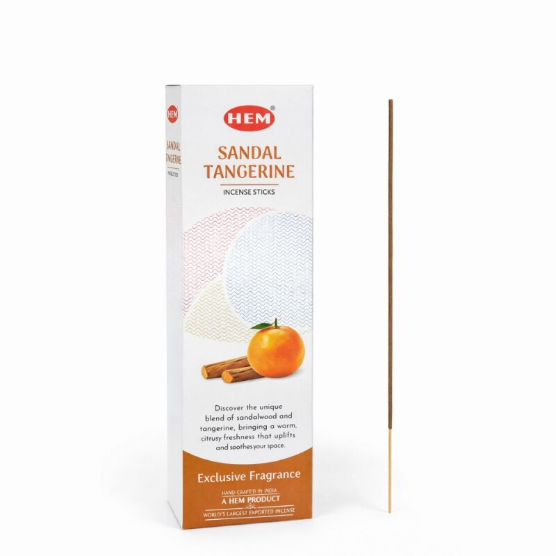 INCIENSO HEM PREMIUM 25GR - CAJA X12 Sandalo/mandarina