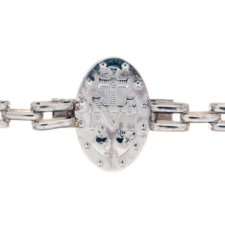 Pulsera de plata 925 y double en oro 18 ktes, MILAGROSA. Pulsera de plata 925 y double en oro 18 ktes, MILAGROSA.