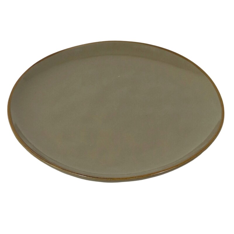 PLATO P/POSTRE BEIGE OSC 20.5CM Unica