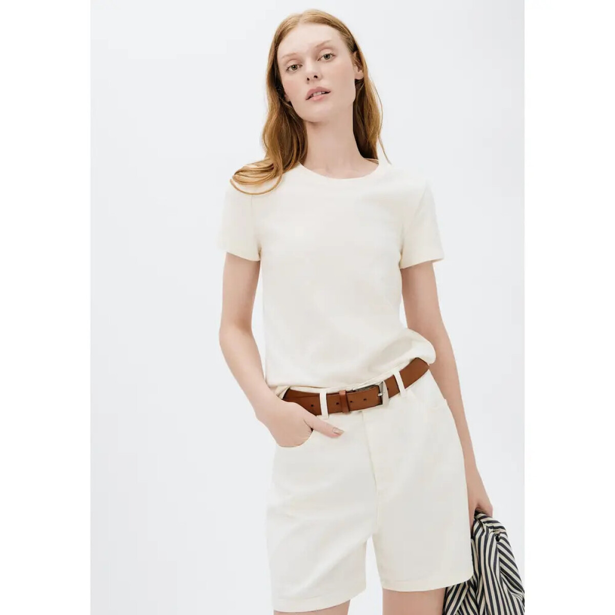 BLUSA MM FEM - BEGE MESCLA 