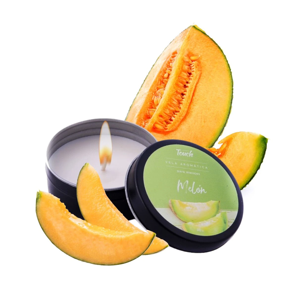 Vela Aromática De Melón 