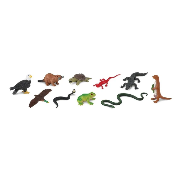 Figura Animales Safari Río Pack Niños Tubo Mar Juego Figura Animales Safari Río Pack Niños Tubo Mar Juego