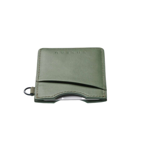 Billetera Thread Vertical Leather Gris