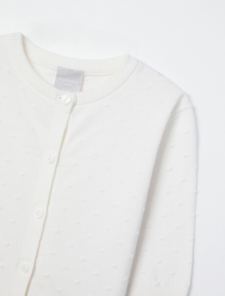 SACO DE PUNTO CON BOTONES BEIGE
