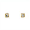 Caravana Cuadrado Bvlgari -Plata 925-Zirconia -CA4080 conpiedra