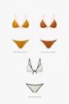 SET PAMPITA BICOLOR AMARILLO INDIA Y BIES HUESO