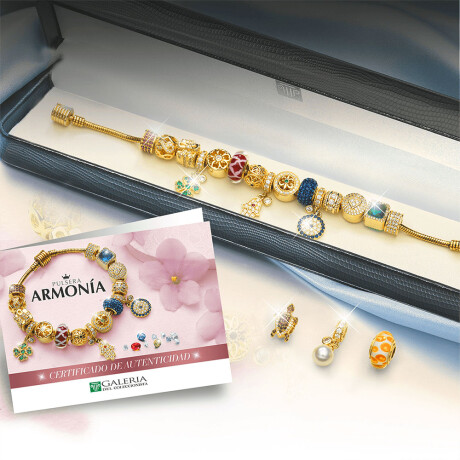 Pulsera bañada en oro de 18 kilates con piedras genuinas - Armonia Pulsera bañada en oro de 18 kilates con piedras genuinas - Armonia