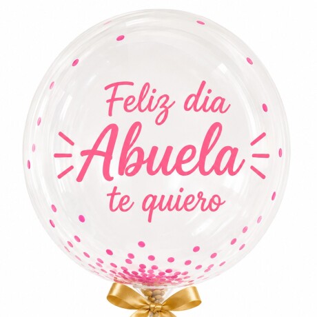 Globo de silicona personalizado texto rosa