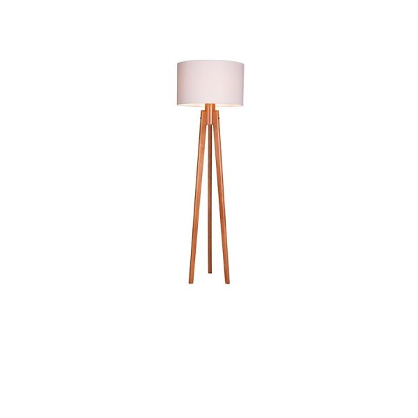 Lámpara De Pie Tripode Pie Madera maciza C/ Pantalla Lámpara De Pie Tripode Pie Madera maciza C/ Pantalla