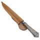 Puñal Hoja 18 Cm, Cabo De Plata Y Oro, Vaina De Cuero Puñal Hoja 18 Cm, Cabo De Plata Y Oro, Vaina De Cuero