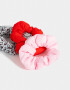 Gomitas Infantiles Licencias Set De Scrunchies "hello Kitty" - Combinacion Multicolor
