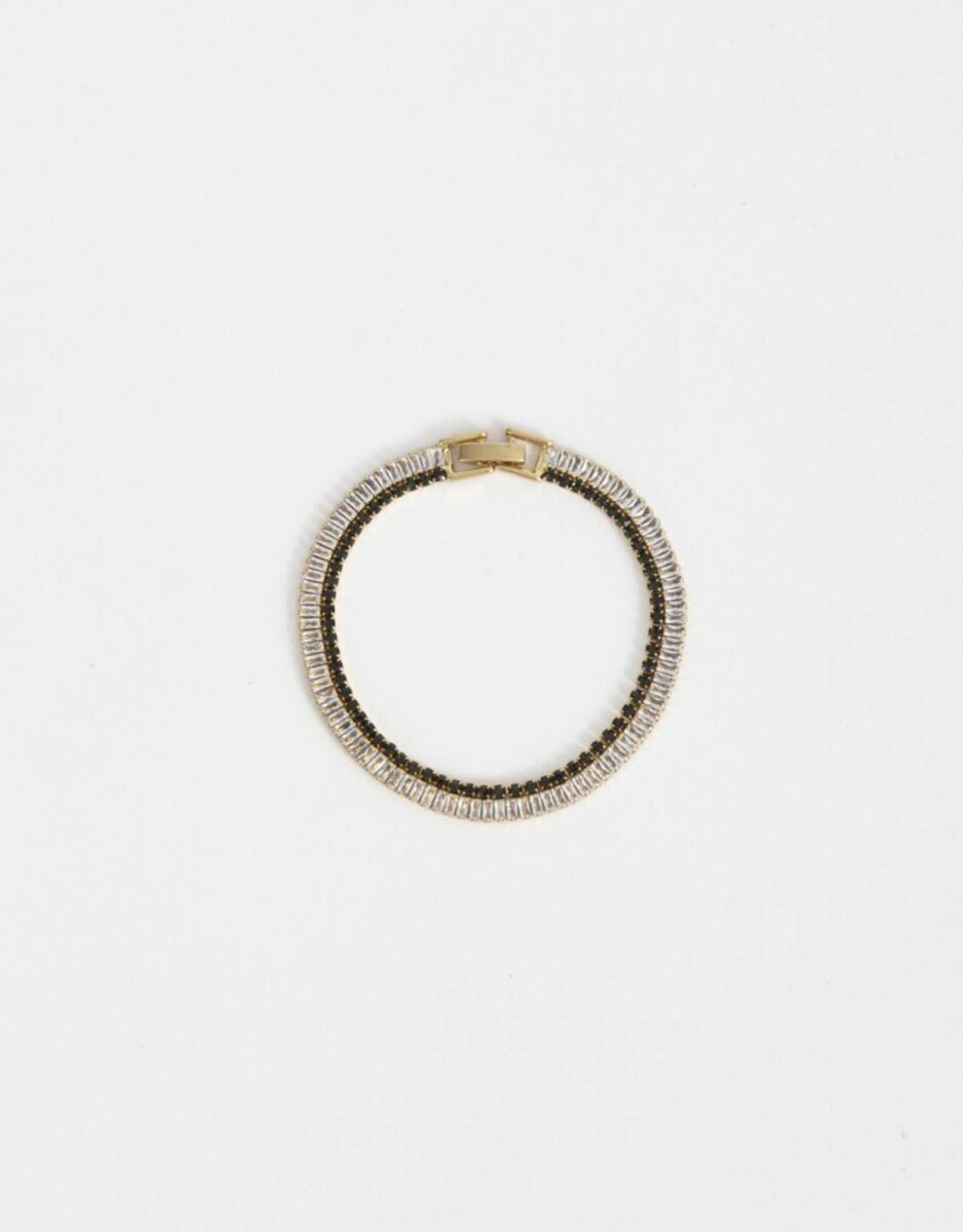 Pulsera Flexible Bañada En Oro - Dorado 