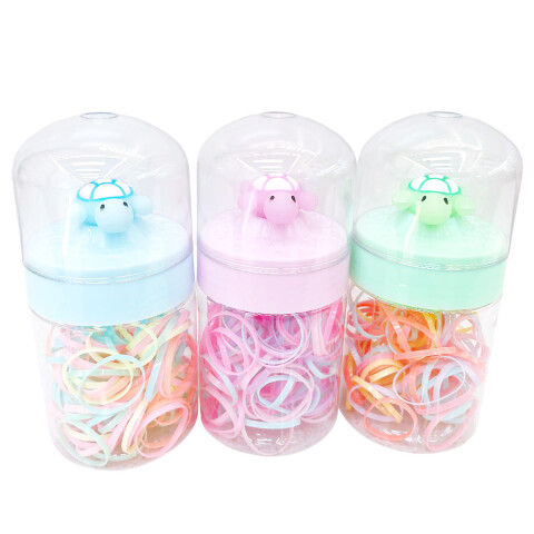 Colitas para el cabello de goma en frasco Colitas Para El Cabello De Goma En Frasco