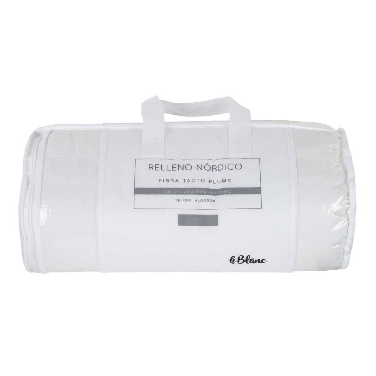 RELLENO NÓRDICO - 1 PLAZA MICROFIBRA BLANCO ALT TACTO PLUMA LIVIANO 