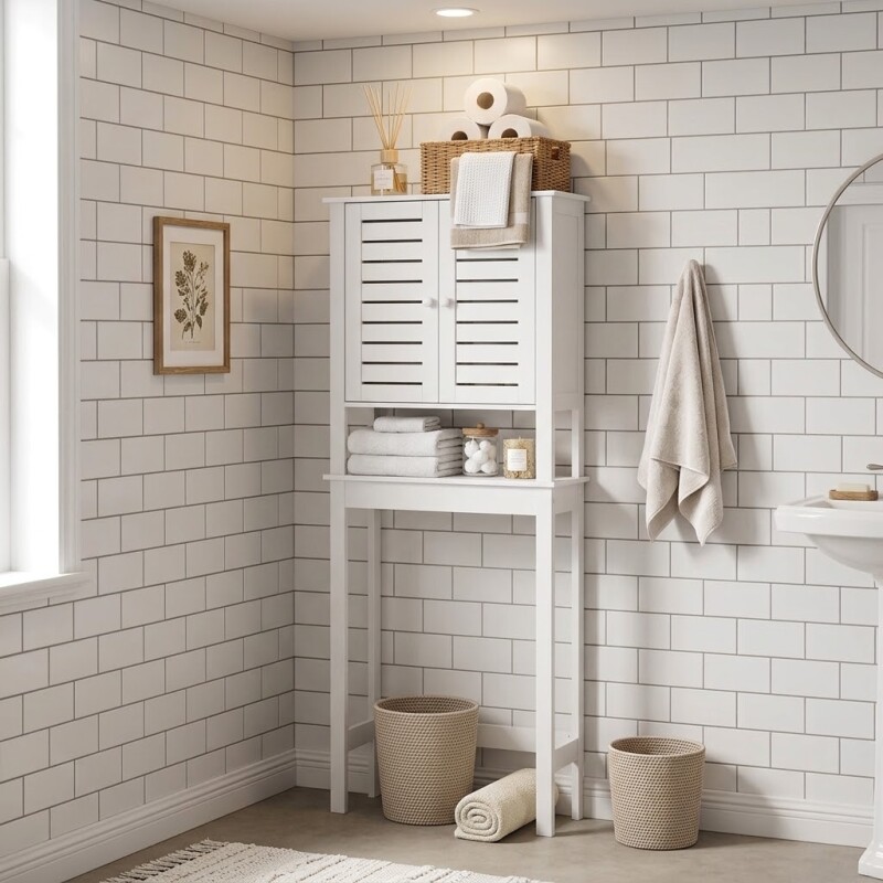 ORGANIZADOR BLANCO P/BAÑO 173X23X63CM Unica