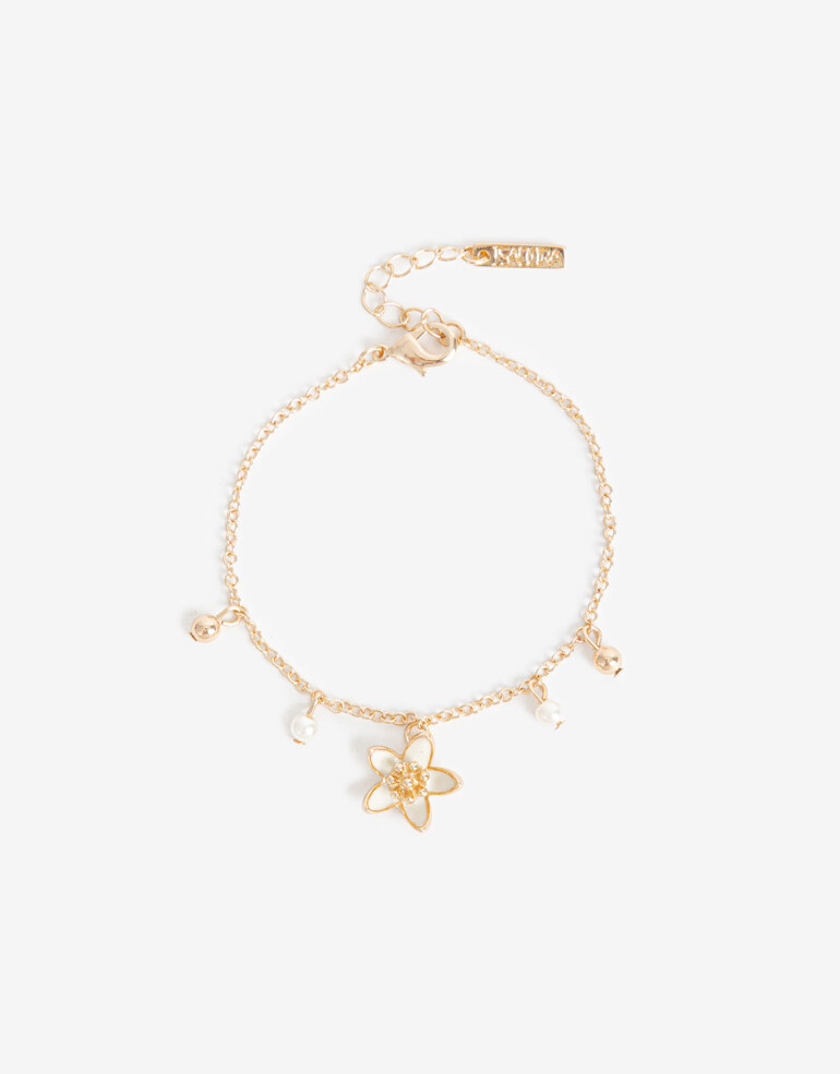 Pulseras Flexibles Con Dijes Pulsera Flexible Con Dijes - Dorado