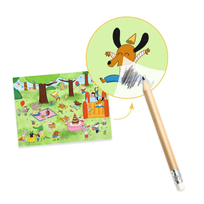 Stickers transferibles Party Time Djeco Stickers transferibles Party Time Djeco