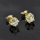 Caravanas En Oro 18K Y Brillantes Caravanas En Oro 18K Y Brillantes