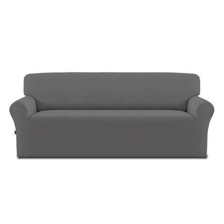 Funda para Sofá 3 Cuerpos Cubre Sillón Lavable Gris Oscuro