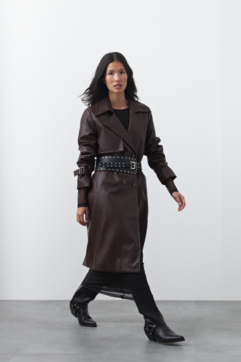 TRENCH BOWIE Borra de Vino