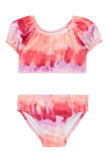 Malla de baño dos piezas con protección UPF 50+ diseño tie-dye Sin color