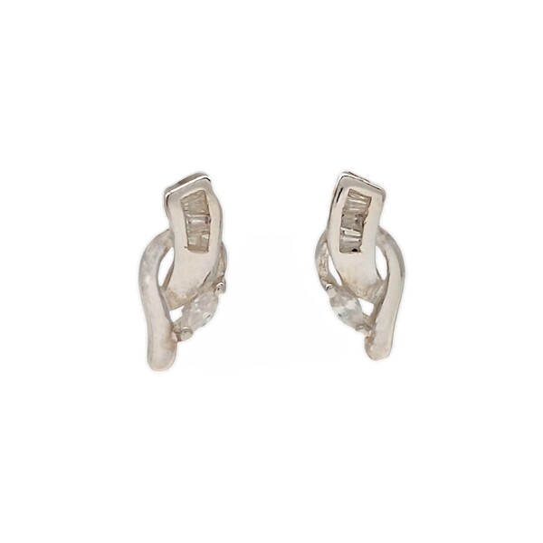 Caravanas Vintage con Piedra-Plata 925-Piedra Zirconia-CA3011 Conpiedra