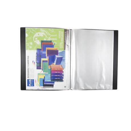 Carpeta Plus Office con Lomo 20 fundas Negra
