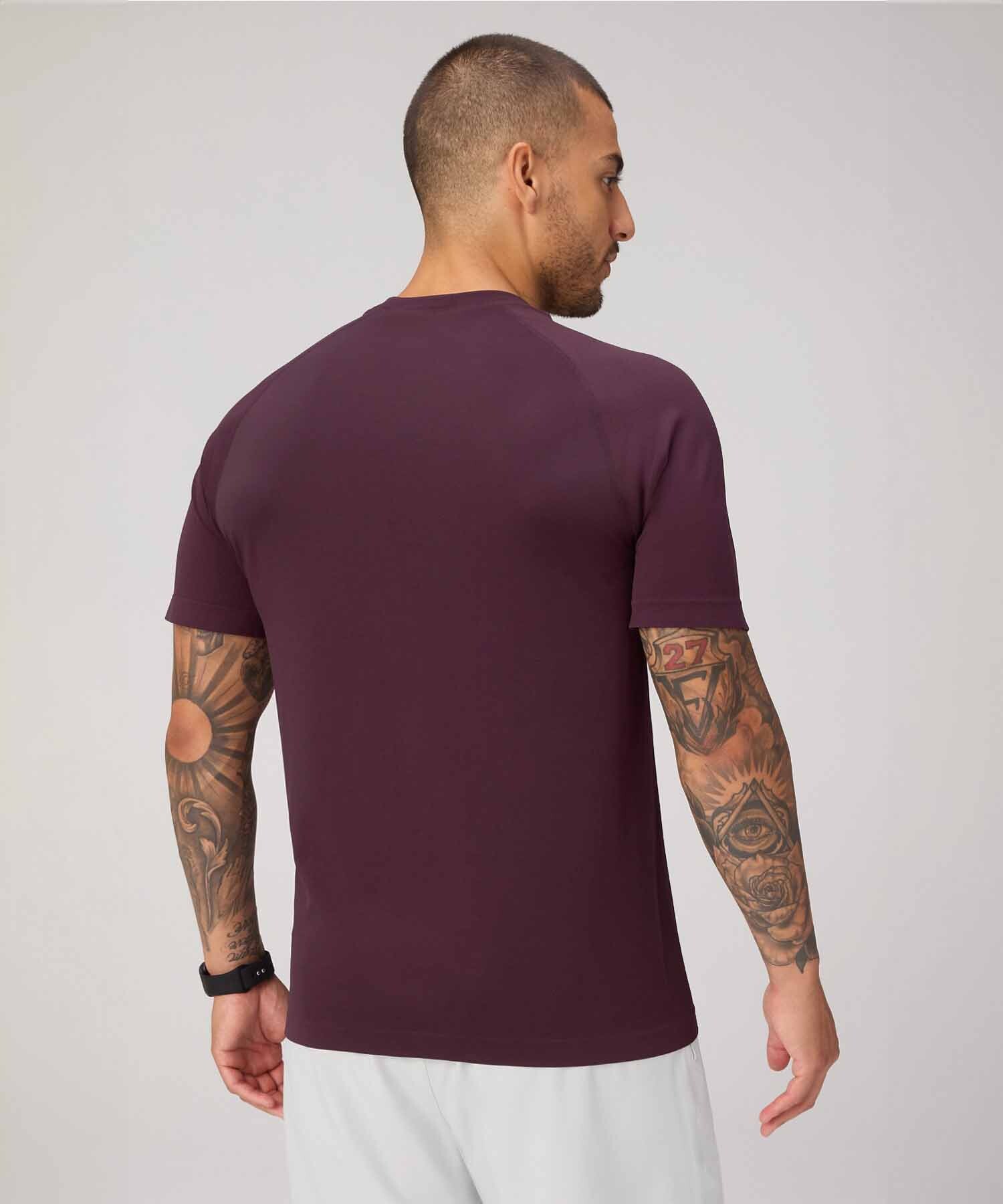 Polo Manga Corta Fit The Training Day Tee Hombre Oxblood