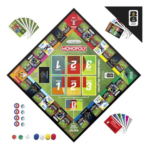 Juego De Mesa Monopoly Panini Prizm De La Fifa Copa Mundial U