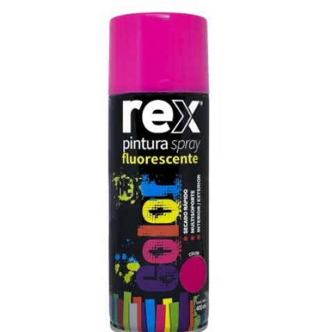 Pintura Aerosol Spray Fluorescente Secado Rápido Rosa