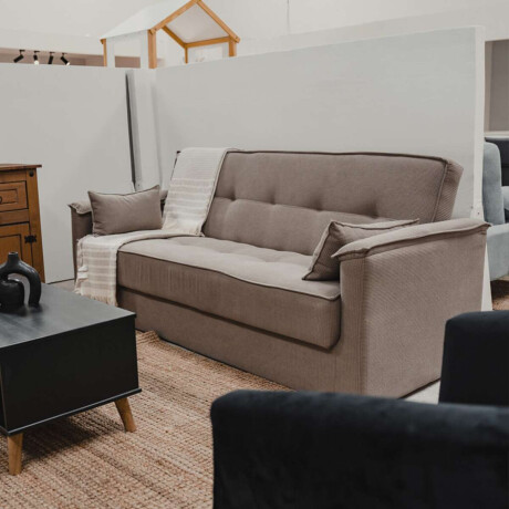 Sofa Cama Daniela 3 Cuerpos Marron